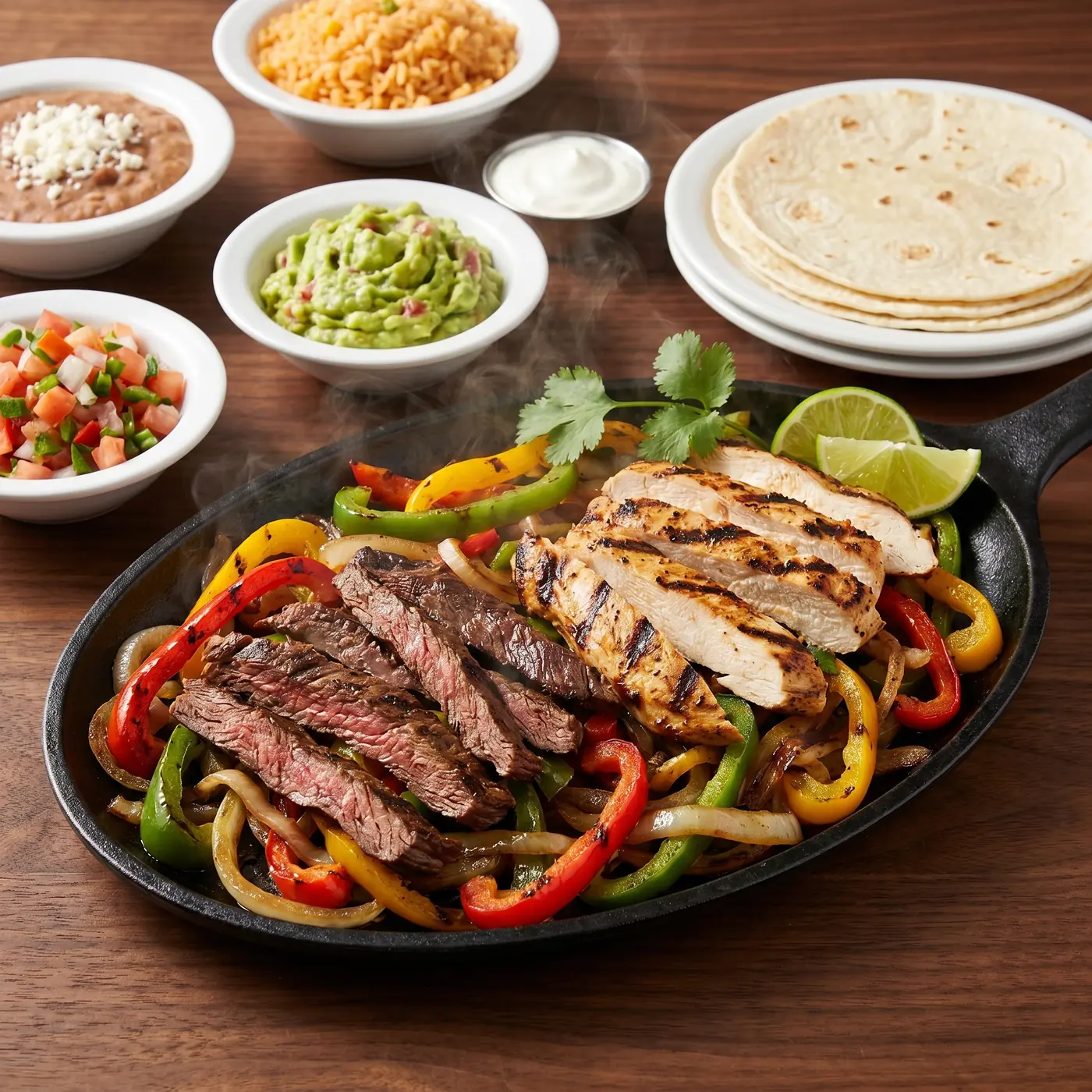 Sizzling fajitas