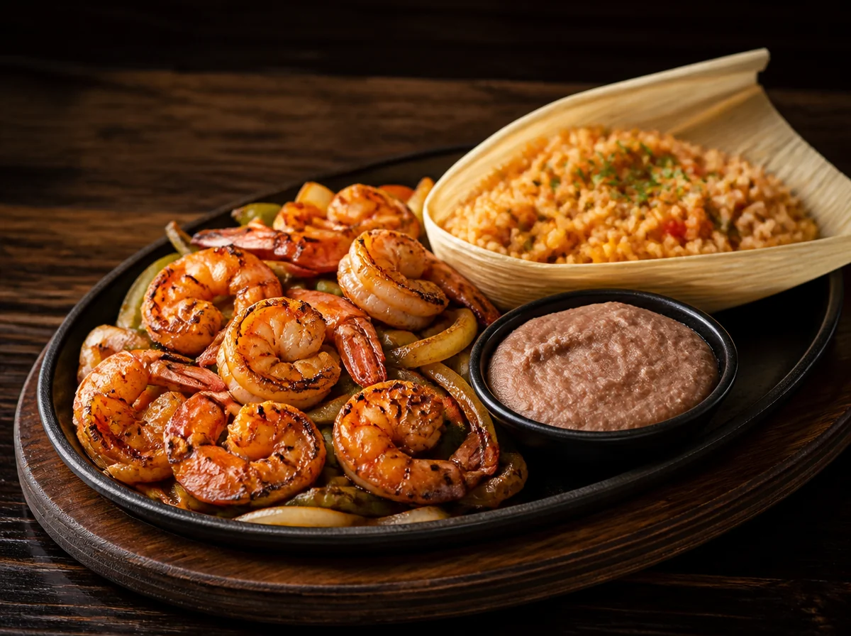 Shrimp Fajitas at Iron Cactus Mexican Grill, Austin & San Antonio