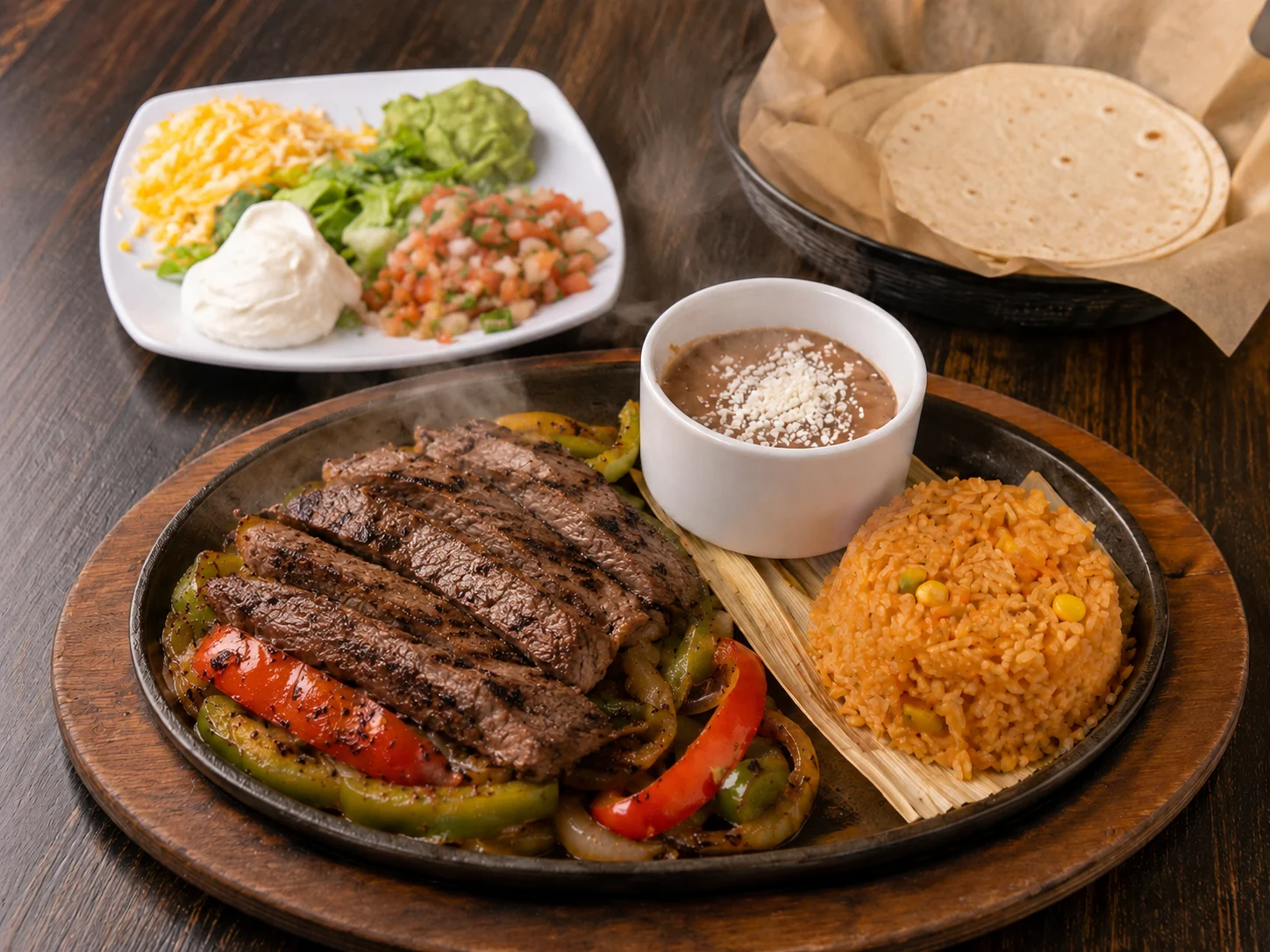 Beef Fajitas at Iron Cactus Mexican Grill, Austin & San Antonio