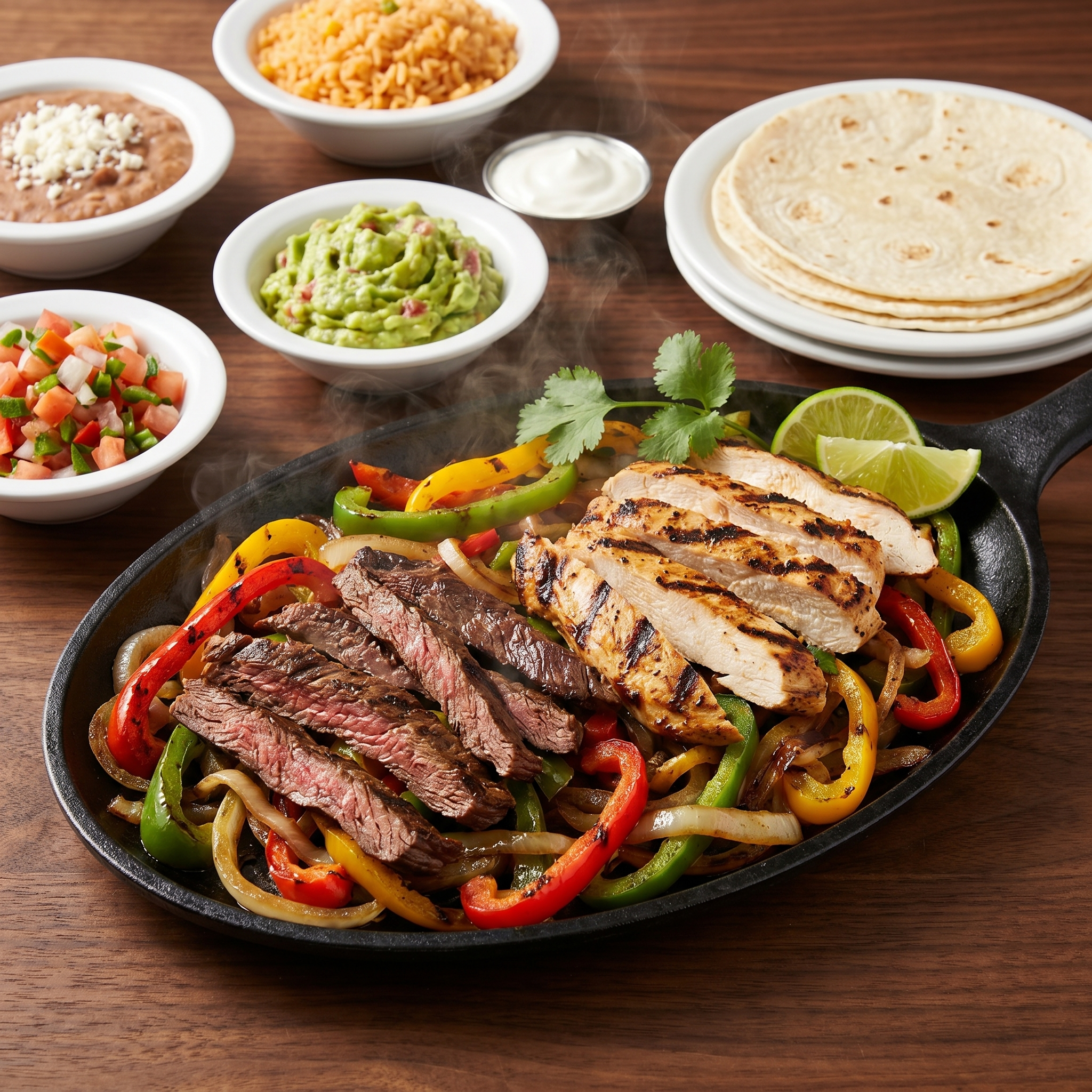 Sizzling fajitas
